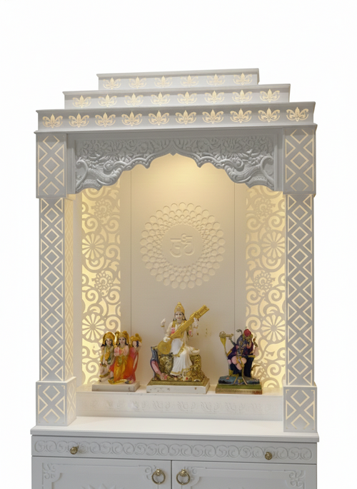 HOME ARTS | Corian pooja mandir | Luxury design