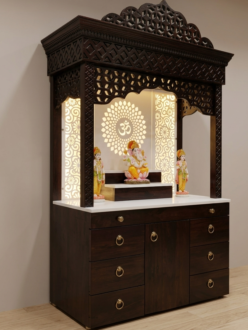 Teakwood mandir