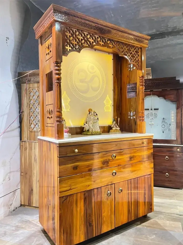 Teakwood mandir