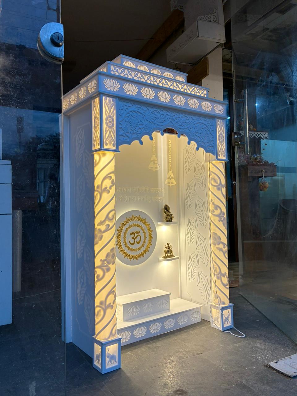 HOME ARTS | Corian pooja mandir | Luxury design