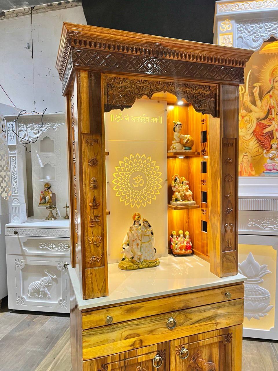 Teakwood mandir