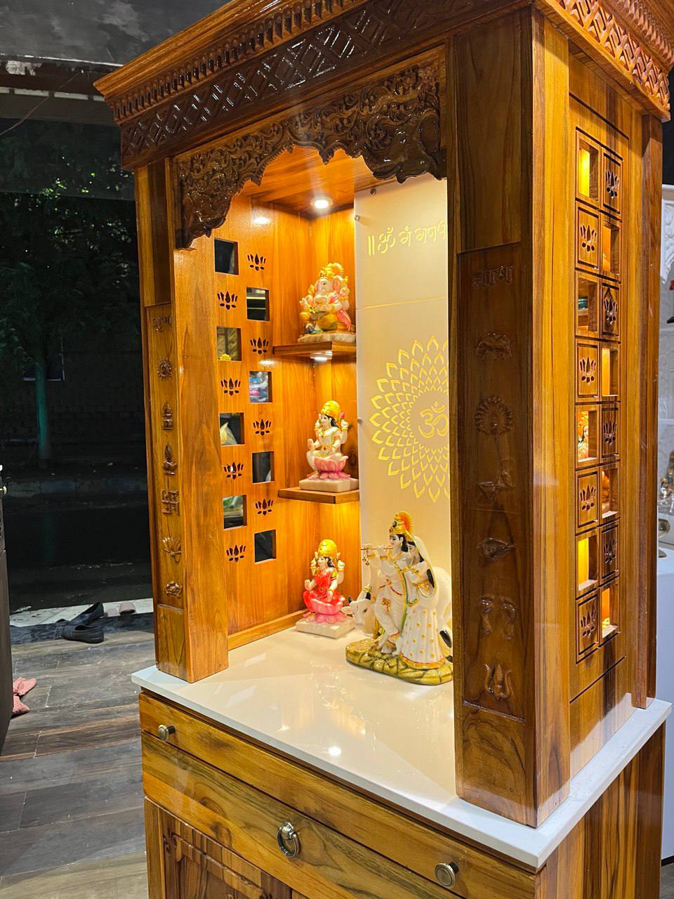 Teakwood mandir