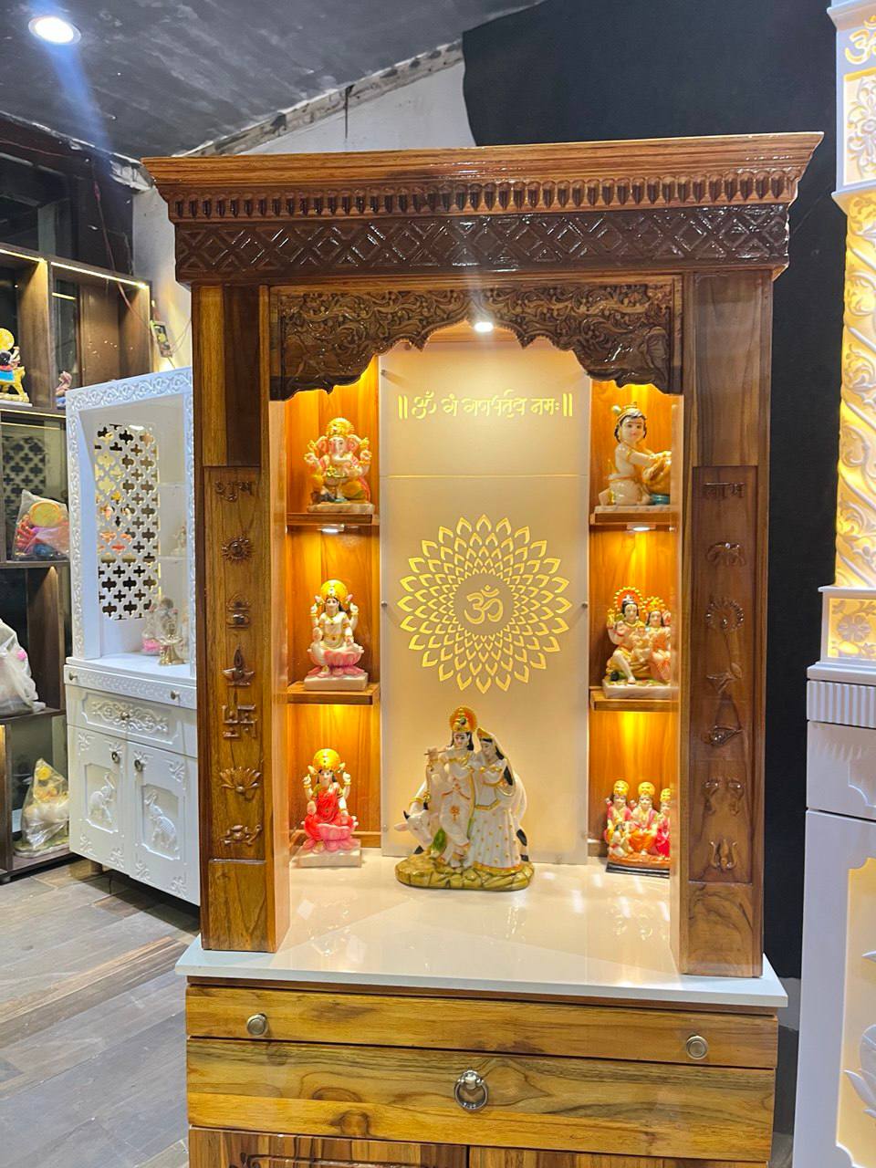 Teakwood mandir