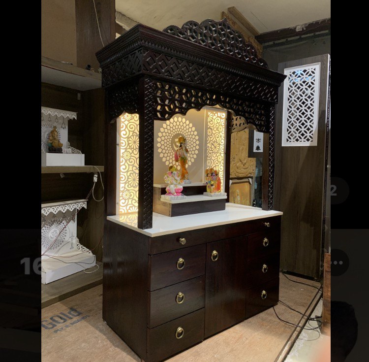 Teakwood mandir