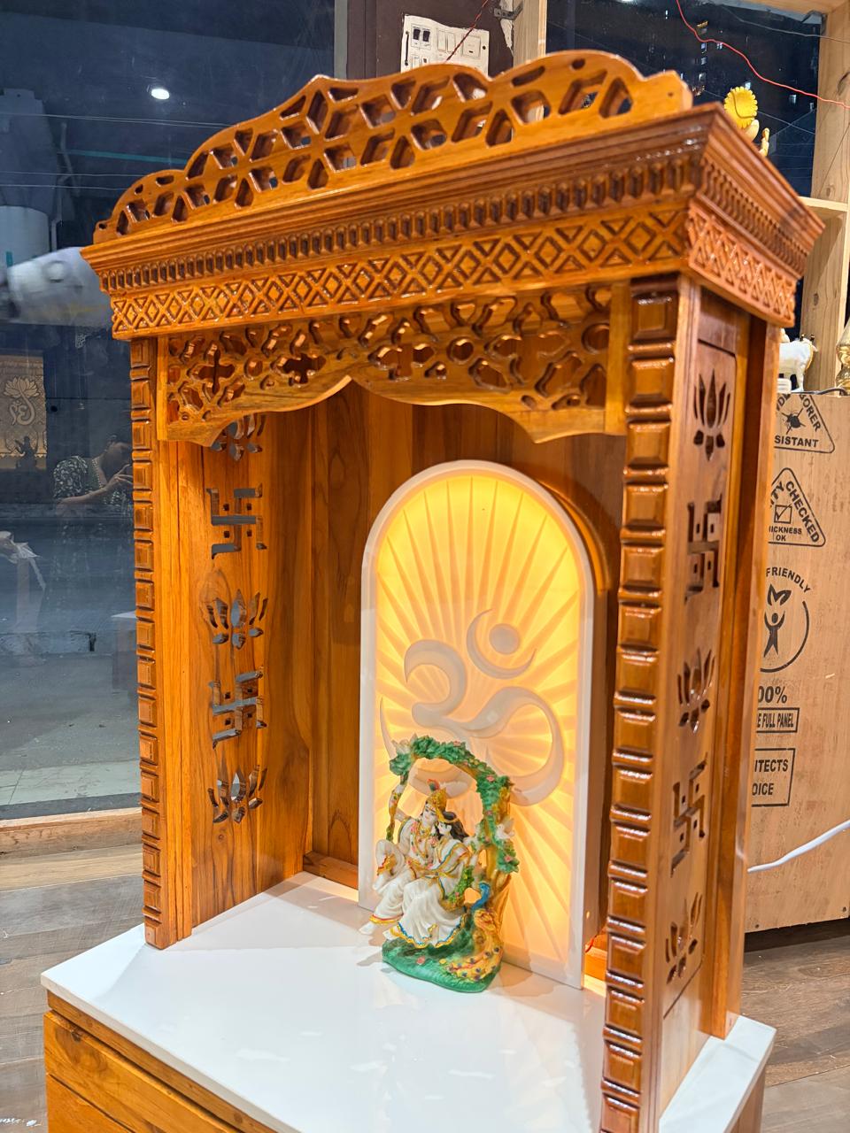 Teakwood mandir