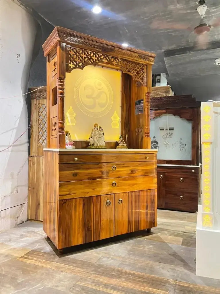 Teakwood mandir